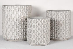 Rhombara Blanc I Design virágtartó RHOMBARA BLANC I. fehér L
