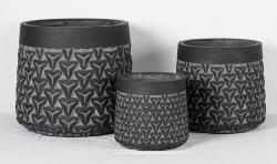 Yara Noir Ii Design virágtartó YARA NOIR II. fekete L