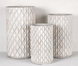 Rhombara Blanc Ii Design virágtartó RHOMBARA BLANC II. fehér L