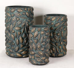 Virea Teal Patina Ii Design virágtartó VIREA TEAL PATINA II. kékeszöld-arany Készlet