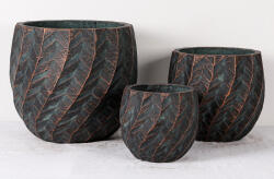 Fluxara Graphite Blue Patina Ii Design virágtartó FLUXARA GRAPHITE BLUE PATINA II. grafitkék-bronz Készlet