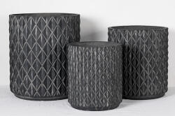 Rhombara Noir I Design virágtartó RHOMBARA NOIR I. fekete S