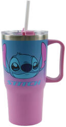 Gimsa Disney Lilo és Stitch, A csillagkutya Alien 626 rozsdamentes acél thermo szívószálas kulacs 520 ml (GIM55205221)