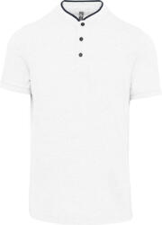 Kariban KA223 FÉRFI RÖVID UJJÚ GALLÉROS PÓLÓ MANDARIN GALLÉRRAL (ka223wh-nv-3xl)