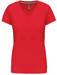 Kariban KA381 NŐI RÖVID UJJÚ V-NYAKÚ PÓLÓ (ka381re-2xl)