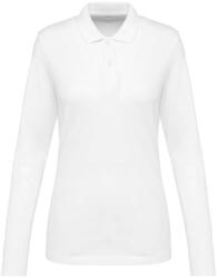 Kariban PK203 NŐI HOSSZÚ UJJÚ SUPIMA® GALLÉROS PÓLÓ (pk203wh-l)