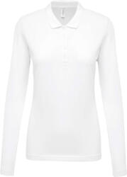 Kariban KA257 NŐI PIKÉ HOSSZÚ UJJÚ GALLÉROS PÓLÓ (ka257wh-2xl) - munkaruhakozpont