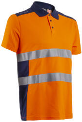 Coverguard Oki Fluo Narancs/sötétkék Rövid Ujjú Galléros Póló_m (gan5oki17000m)