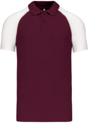 Kariban KA226 BASEBALL KONTRASZTOS GALLÉROS PÓLÓ (ka226bx-wh-s)