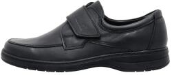 Nicolis Pantofi barbati, negru, casual, piele naturala, cu talpa joasa, Nicolis 96373-Negru (Marime: 36) (96373-Negru-36)