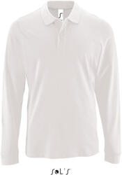 SOL'S SO02087 SOL'S PERFECT - FÉRFI HOSSZÚ UJJÚ PIKÉ GALLÉROS PÓLÓ (so02087wh-2xl)