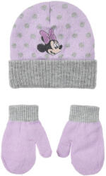 Sun City Disney Minnie Dots Purple baba sapka + kesztyű szett 48 cm 85SNXHY45029A48 (85SNXHY45029A48)