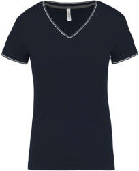 Kariban KA394 NŐI V-NYAKÚ PIQUÉ PÓLÓ (ka394nv-lgr-wh-2xl)
