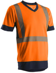 Coverguard KYRIO póló hi-viz narancs/sötétkék poliészter, S osztály 2 (GAN7KYROS)