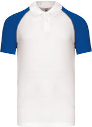 Kariban KA226 BASEBALL KONTRASZTOS GALLÉROS PÓLÓ (ka226wh-ro-2xl)
