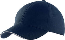 K-UP KP207 6 paneles sportos baseball sapka - navy/white színben (kp207nv/wh-u)