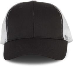 K-UP KP110 Oeko-Tex 6 paneles kamionos baseball sapka - black/white színben (kp110bl/wh-u)