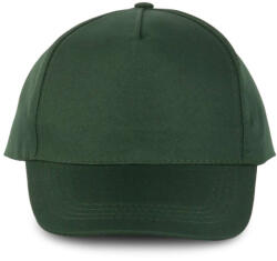 K-UP KP157 5 paneles poliészter baseball sapka - forest green színben (kp157fo-u)