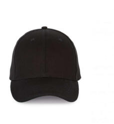 K-UP KP185 6 paneles kontrasztos baseball sapka - black színben (kp185bl-u)