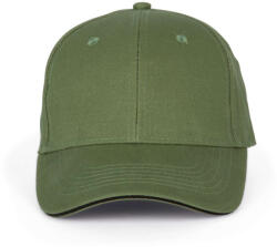 K-UP KP011 Orlando 6 paneles baseball sapka - matcha green/black színben (kp011magn/bl-u)