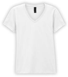 Gildan GIL64V00 SOFTSTYLE NŐI V-NYAKÚ PÓLÓ (giL64V00wh-l)