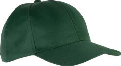 K-UP KP156 6 paneles poliészter baseball sapka - forest green színben (kp156fo-u)