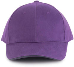 K-UP KP011 Orlando 6 paneles baseball sapka - purple/dark grey színben (kp011pu/dg-u)