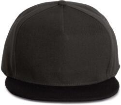 K-UP KP159 5 paneles snapback sapka - dark grey/black színben (kp159dg/bl-u)