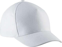K-UP KP149 5 paneles gyerek baseball sapka pamutból - white színben (kp149wh-u)