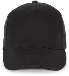 K-UP KP189 6 paneles kontrasztos pamut baseball sapka - black színben (kp189bl-u)