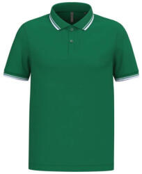 Kariban KA272 FÉRFI 2 CSÍKOS RÖVID UJJÚ GALLÉROS PÓLÓ (ka272kl-wh-4xl)