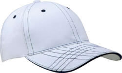 K-UP KP109 6 paneles baseball sapka - white/navy színben (kp109wh/nv-u)