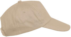 K-UP KP041 First 5 paneles gyerek baseball sapka - beige színben (kp041be-u)