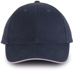 K-UP KP011 Orlando 6 paneles baseball sapka - navy/pink színben (kp011nv/pi-u)