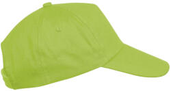 K-UP KP041 First 5 paneles gyerek baseball sapka - lime színben (kp041li-u)