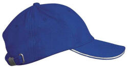 K-UP KP042 Orlando 6 paneles gyerek baseball sapka - royal blue/white színben (kp042ro-u)