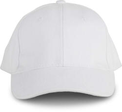 K-UP KP108 Oeko-Tex 6 paneles baseball sapka - white színben (kp108wh-u)