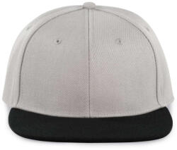K-UP KP160 6 paneles snapback sapka - light grey/black színben (kp160lgr/bl-u)
