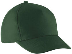 K-UP KP149 5 paneles gyerek baseball sapka pamutból - forest green színben (kp149fo-u)