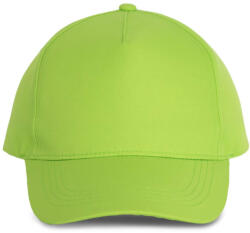 K-UP KP157 5 paneles poliészter baseball sapka - lime színben (kp157li-u)