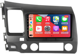MKD Navigatie Honda Civic 2005-2012, 8GB RAM si 128GB ROM, Ecran QLED 9 inch, Android 12, Procesor Octacore, Slot sim 4G, Sunet DSP, Wireless Carplay si Android Auto, Camera Marsarier (NA-C1210)