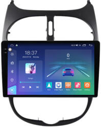 MKD Navigatie Peugeot206 1998-2012, Rezolutie 2K, Ecran QLED 9.5 inch, 8GB RAM si 128GB ROM, Android, Procesor Octacore, Slot sim 4G, Sunet DSP, Wireless Carplay si Android Auto (NA-C1416)