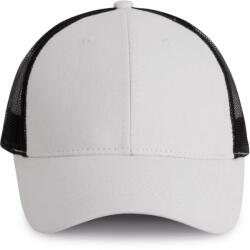 K-UP KP158 6 paneles hálós baseball sapka - white/black színben (kp158wh/bl-u)