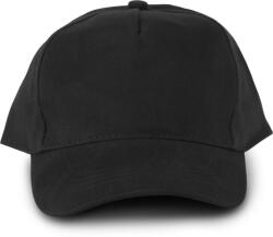 K-UP KP133 5 paneles Oeko-Tex baseball sapka - black színben (kp133bl-u)