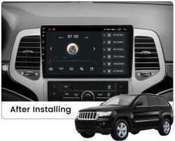 MKD Navigatie Jeep Grand Cherokee 2010-2013, Rezolutie 2K, Display QLED 9.5 inch, 4GB RAM si 64GB ROM, Android, Procesor Octacore, Slot sim 4G, Sunet DSP, Wireless Carplay si Android Au (NA-C2323)
