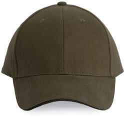 K-UP KP011 Orlando 6 paneles baseball sapka - dark khaki/dark grey színben (kp011dkh/dg-u)