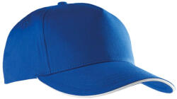 K-UP KP130 5 paneles kontrasztos baseball sapka - royal blue/white színben (kp130ro/wh-u)