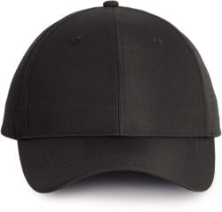 K-UP KP118 6 paneles perforált baseball sapka - black színben (kp118bl-u)