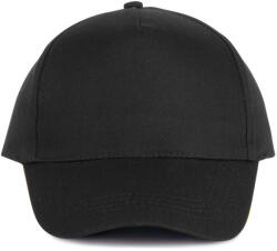K-UP KP116 5 paneles pamut baseball sapka - black színben (kp116bl-u)