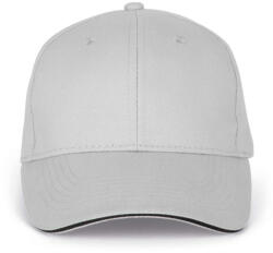 K-UP KP011 Orlando 6 paneles baseball sapka - snow grey/dark grey színben (kp011sngr/dg-u)